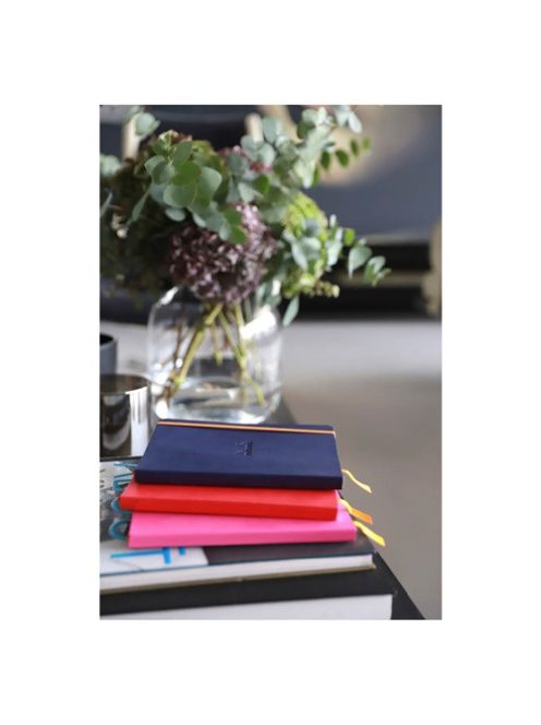 Rhodia Napló Clairefontaine Rhodiarama A/5 80 lapos ponthálós puha fedeles, gumis, korall