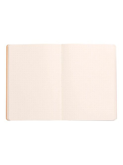 Rhodia Napló Clairefontaine Rhodiarama A/5 80 lapos ponthálós puha fedeles, gumis, pávakék