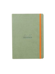   Rhodia Napló Clairefontaine Rhodiarama A/5 80 lapos ponthálós puha fedeles, gumis, szeladonzöld