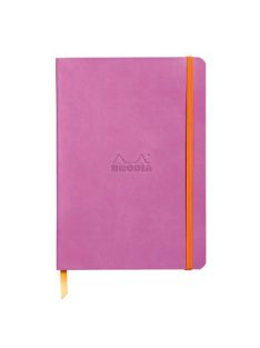   Rhodia Napló Clairefontaine Rhodiarama A/5 80 lapos ponthálós puha fedeles, gumis, világoslila