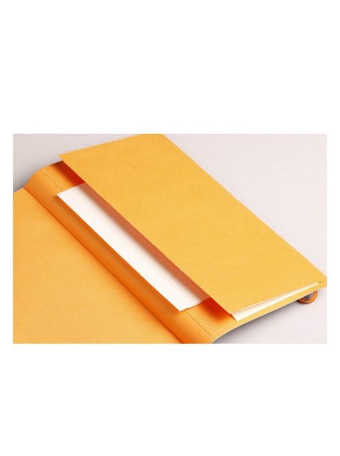 Rhodia Napló Clairefontaine Rhodiarama A/5 80 lapos vonalas puha fedeles, gumis, ezüst