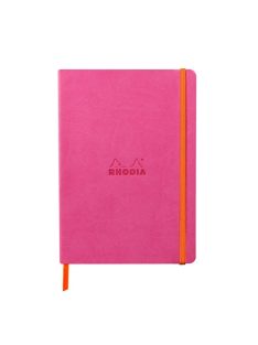   Rhodia Napló Clairefontaine Rhodiarama A/5 80 lapos vonalas puha fedeles, gumis, fukszia