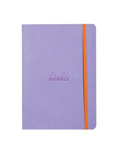   Rhodia Napló Clairefontaine Rhodiarama A/5 80 lapos vonalas puha fedeles, gumis, írisz