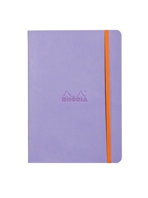 Rhodia Napló Clairefontaine Rhodiarama A/5 80 lapos vonalas puha fedeles, gumis, írisz