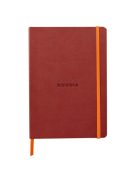 Rhodia Napló Clairefontaine Rhodiarama A/5 80 lapos vonalas puha fedeles, gumis, narancsvörös