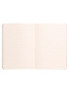 Rhodia Napló Clairefontaine Rhodiarama A/5 80 lapos vonalas puha fedeles, gumis, narancsvörös