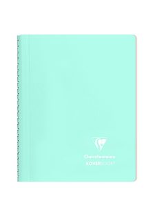   Clairefontaine Spirálfüzet Clairefontaine Koverbook Blush A/5 80 lapos PP borítású vonalas menta