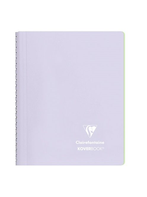 Clairefontaine Spirálfüzet Clairefontaine Koverbook Blush A/5 80 lapos PP borítású vonalas lila