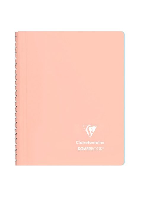 Clairefontaine Spirálfüzet Clairefontaine Koverbook Blush A/5 80 lapos PP borítású vonalas korall