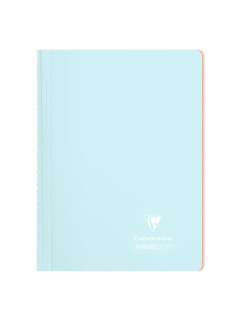 Clairefontaine Spirálfüzet Clairefontaine Koverbook Blush A/4 80 lapos PP borítású vonalas jégkék