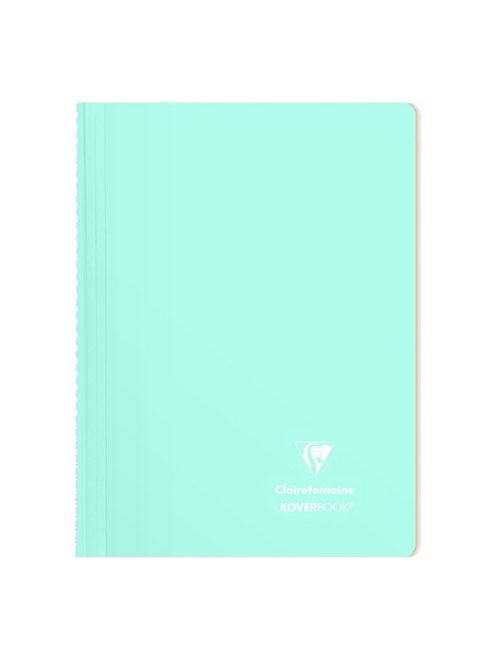 Clairefontaine Spirálfüzet Clairefontaine Koverbook Blush A/4 80 lapos PP borítású vonalas menta