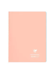   Clairefontaine Spirálfüzet Clairefontaine Koverbook Blush A/4 80 lapos PP borítású vonalas korall