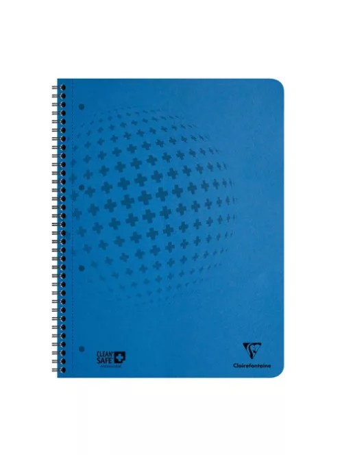 Clairefontaine Spirálfüzet Clairefontaine Clean'Safe A/4+ 80 lapos kockás antimikrobiális