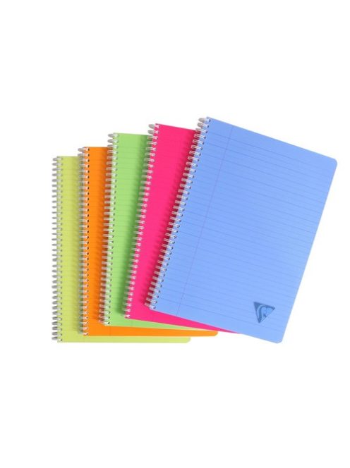 Clairefontaine Spirálfüzet Clairefontaine Linicolor Fresh A/4-90 lapos vonalas vegyes