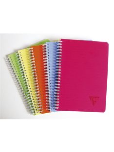   Clairefontaine Spirálfüzet Clairefontaine Linicolor Fresh A/5-90 lapos vonalas vegyes színek