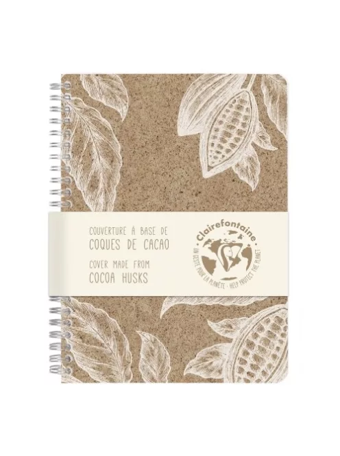 Clairefontaine Spirálfüzet Clairefontaine Jeans & Cocoa A/5 74 lapos, vonalas, Cocoa motívum, vegyes
