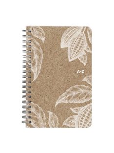   Clairefontaine Mutató Clairefontaine Jeans & Cocoa 11x17 cm 50 lapos, vonalas, spirálos, Cocoa motívum, vegyes