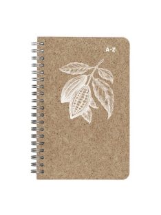   Clairefontaine Mutató Clairefontaine Jeans & Cocoa 11x17 cm 50 lapos, vonalas, spirálos, Cocoa motívum, vegyes