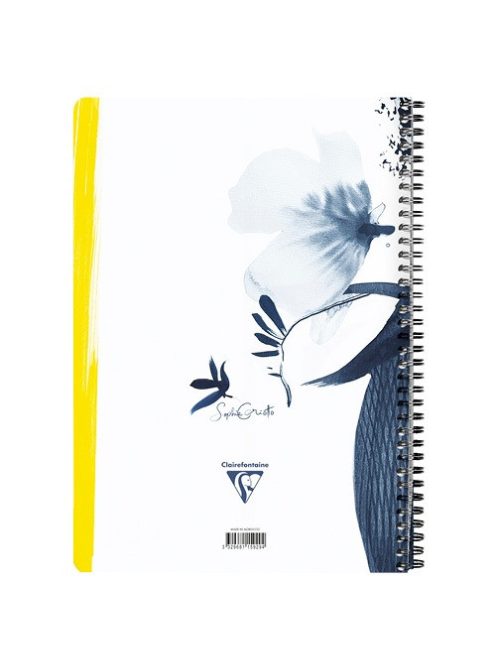 Clairefontaine Spirálfüzet Clairefontaine Inkebana A/4, 74 lapos, vonalas,margós, vegyes