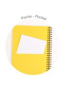 Clairefontaine Spirálfüzet Clairefontaine Inkebana A/5, 60 lapos, vonalas, vegyes