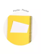 Clairefontaine Spirálfüzet Clairefontaine Inkebana A/5, 60 lapos, vonalas, vegyes