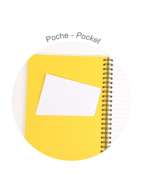 Clairefontaine Spirálfüzet Clairefontaine Inkebana A/5, 60 lapos, vonalas, vegyes