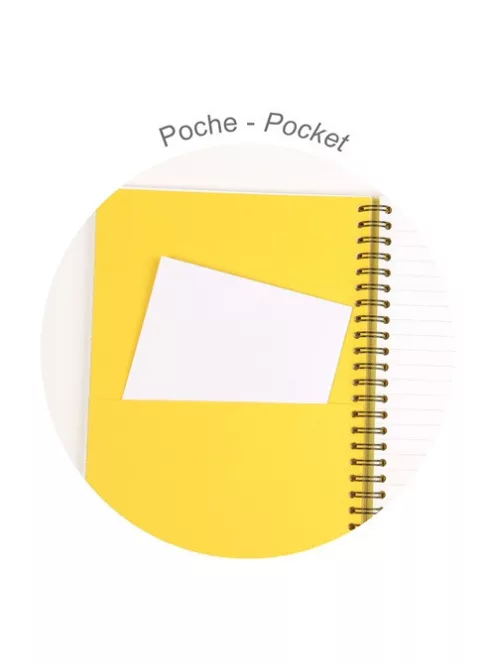 Clairefontaine Spirálfüzet Clairefontaine Inkebana A/5, 60 lapos, vonalas, vegyes