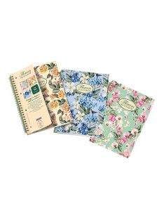   Pigna Spirálfüzet Pigna Nature Flowers A/4 60 lapos mikroperforált vonalas