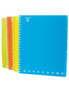   Pigna Spirálfüzet Pigna Monocromo PPL Fluo A/4 100 lapos vonalas