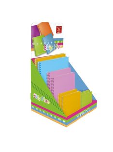   Pigna Display Pigna Monocromo PPL Skip Fluo többféle méret kockás spirálfüzetekkel