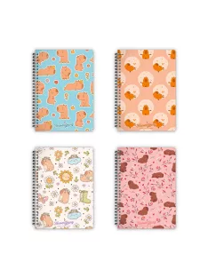   Forever Young Spirálfüzet Forever Young A/5 vonalas Capybara