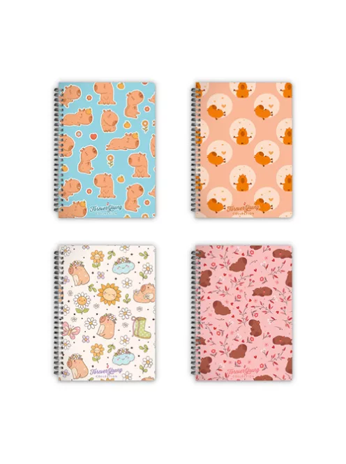 Forever Young Spirálfüzet Forever Young A/5 vonalas Capybara