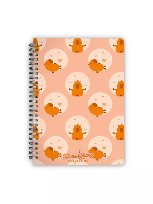 Forever Young Spirálfüzet Forever Young A/5 vonalas Capybara