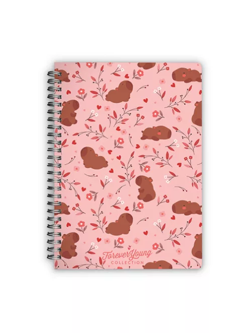 Forever Young Spirálfüzet Forever Young A/5 vonalas Capybara