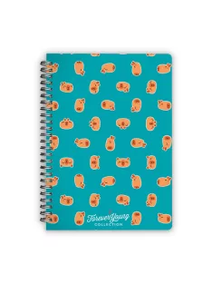   Forever Young Spirálfüzet Forever Young A/5 kockás Capybara