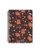 Forever Young Spirálfüzet Forever Young A/5 kockás Capybara