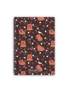   Forever Young Spirálfüzet Forever Young A/4 kockás Capybara