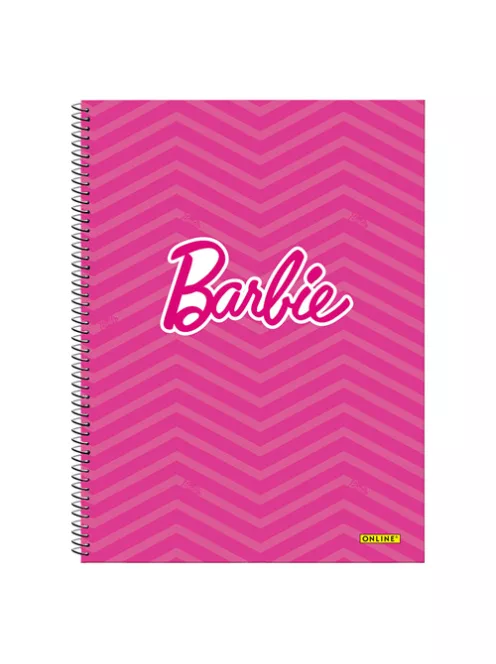 Online Spirálfüzet Online Barbie Malibu, Pink A/4 80 lapos kockás vegyes