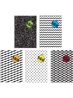 PD School Spirálfüzet pd B&W A/4-80 lapos sima