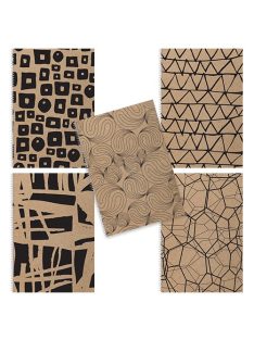   PD School Spirálfüzet pd ECO Woodland A/4-160 lapos többtantárgyas