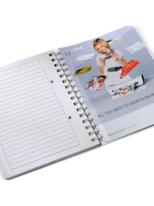 Leitz Spirálfüzet Leitz A/5 Wow vonalas rózsaszín