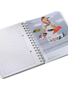 Leitz Spirálfüzet Leitz A/5 Wow vonalas kék