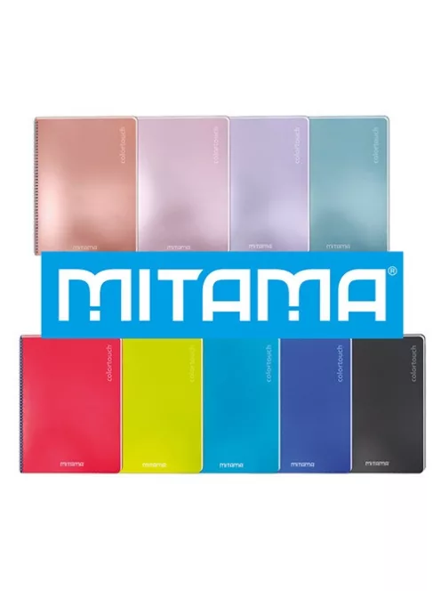 Mitama Spirálfüzet Mitama Maxi A/4 60 lapos négyzethálós vegyes metál színű