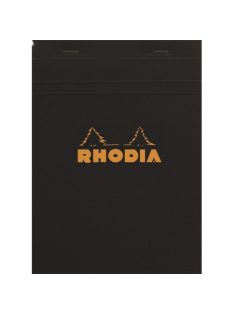   Rhodia Jegyzettömb Clairefontaine Rhodia Black A/4 80 lapos vonalas margós