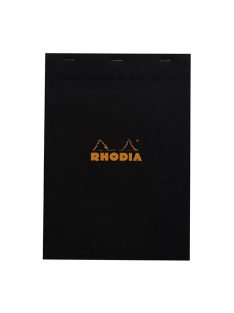   Rhodia Jegyzettömb Clairefontaine Rhodia Black A/4 80 lapos vonalas margós