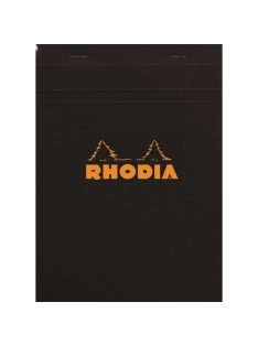   Rhodia Jegyzettömb Clairefontaine Rhodia Black A/5 80 lapos kockás