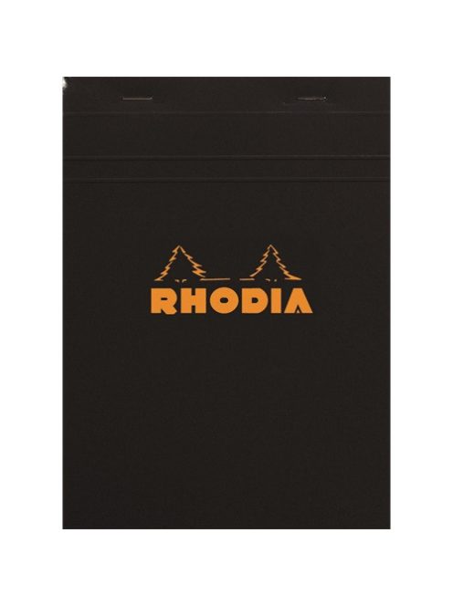 Rhodia Jegyzettömb Clairefontaine Rhodia Black A/5 80 lapos kockás