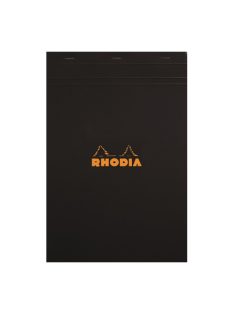   Rhodia Jegyzettömb Clairefontaine Rhodia Black A/5 80 lapos vonalas margós