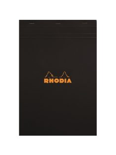   Rhodia Jegyzettömb Clairefontaine Rhodia Black A/6 80 lapos kockás