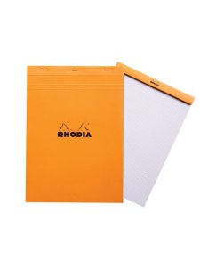   Rhodia Jegyzettömb Clairefontaine Rhodia Orange A/4 80 lapos kockás